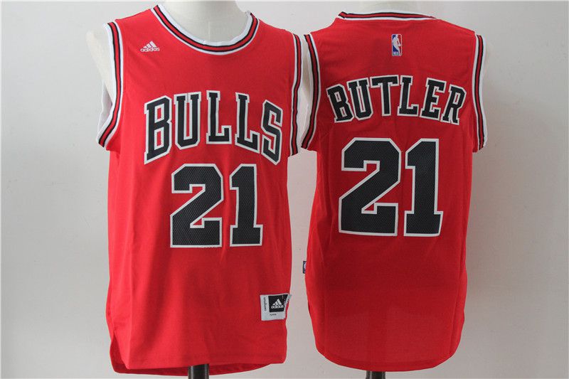 Men Chicago Bulls #21 Butler Red Adidas NBA Jersey->chicago bulls->NBA Jersey